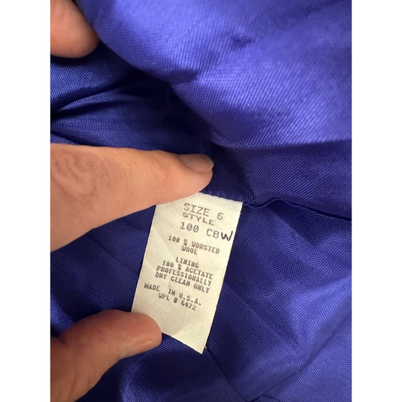 Longhorn by Niver Western‎ Wear Vintage 100% Worsted Wool Blazer Size 6 - Picture 3 of 6